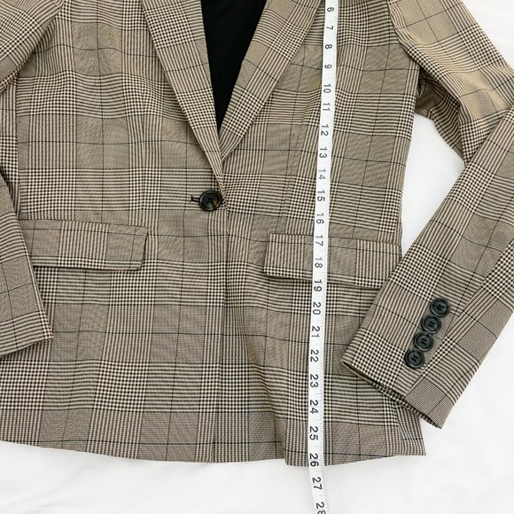 EVEREVE June St. Plaid Blazer Size M NWT Brown Pockets and Buttons - Picture 9 of 11